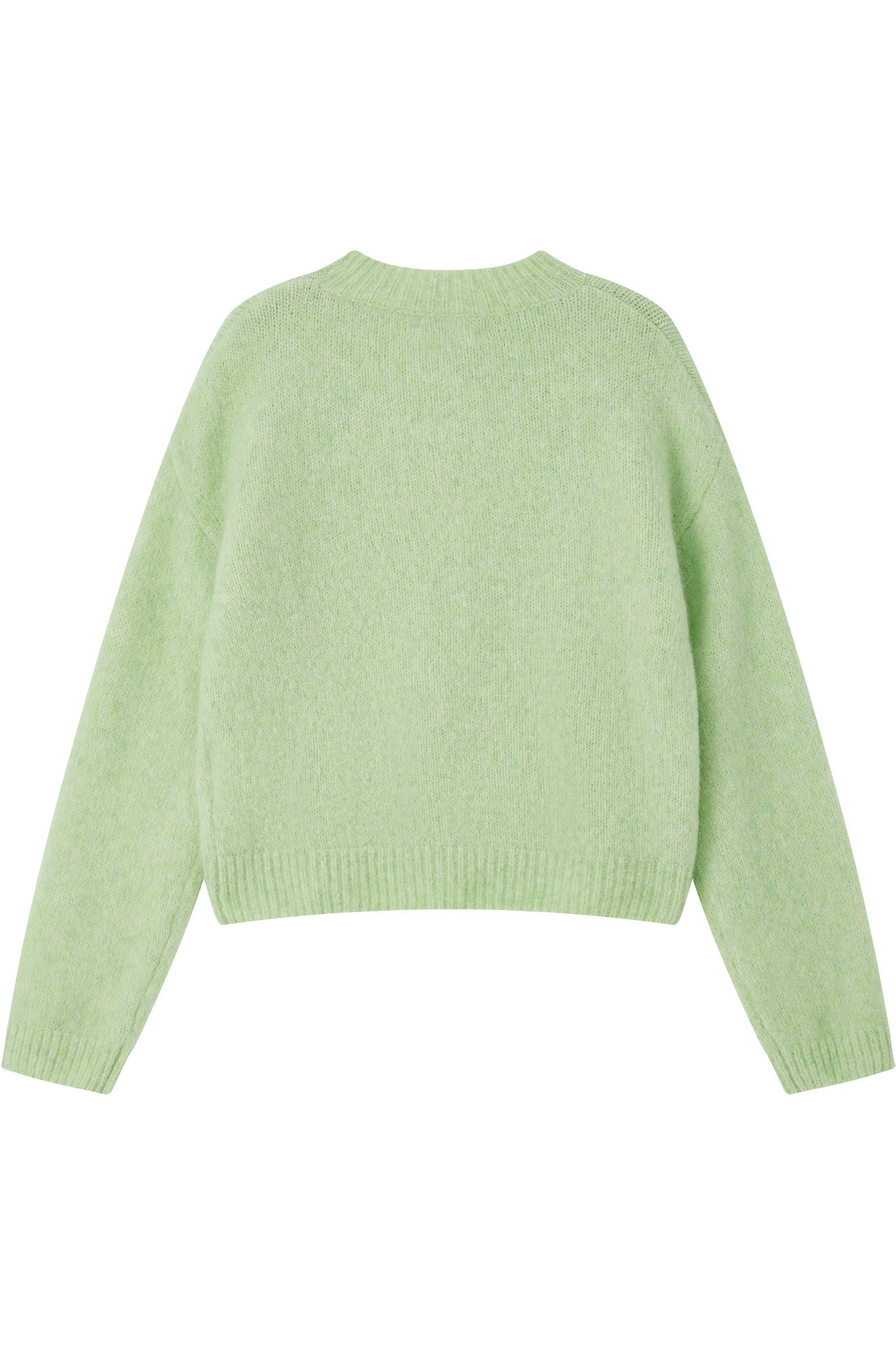 Lara Basic Alpaca Wool Knit Jumper  - Lime