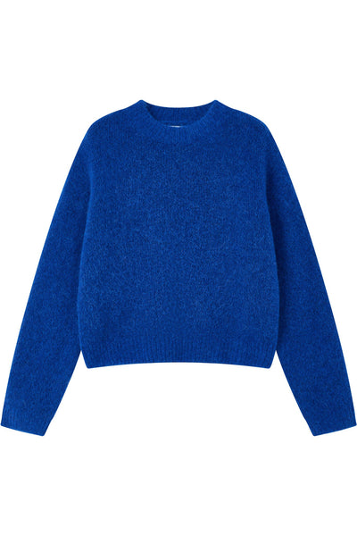 Lara Basic Alpaca Wool Knit Jumper - Royal Blue