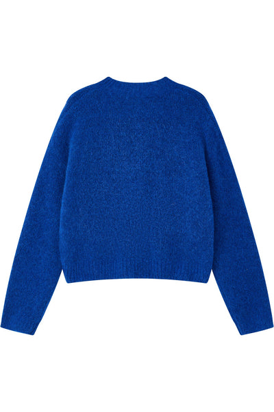 Lara Basic Alpaca Wool Knit Jumper - Royal Blue