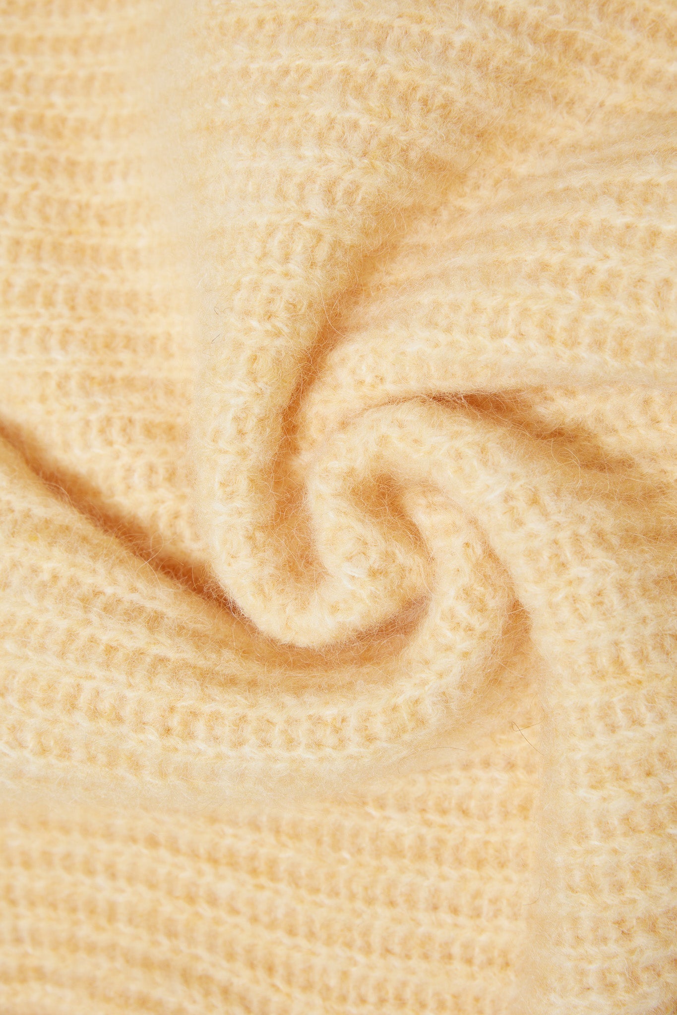 Immy V-neck Basic Alpaca Wool Knit Jumper - Yellow