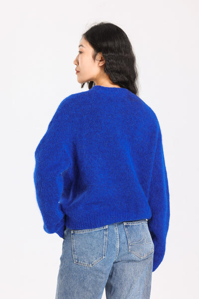 Lara Basic Alpaca Wool Knit Jumper - Royal Blue