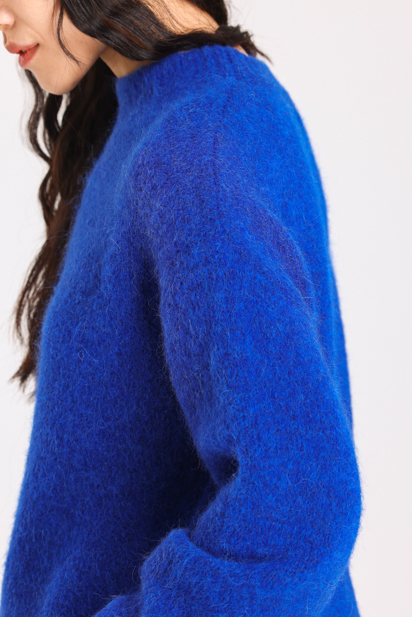 Lara Basic Alpaca Wool Knit Jumper - Royal Blue