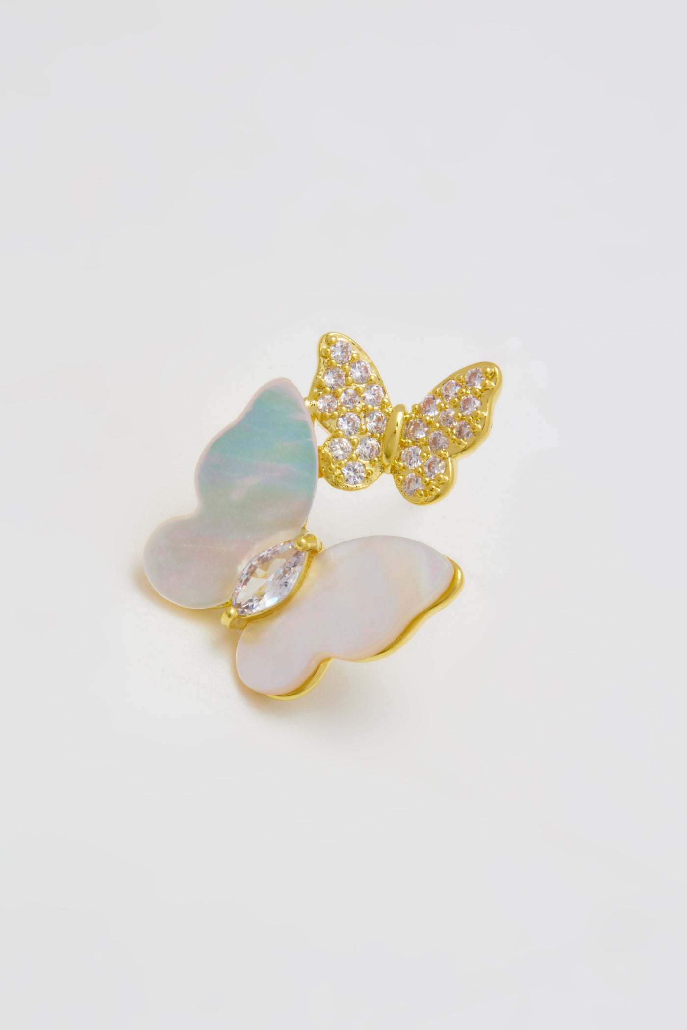 Butterfly Mother of Pearl Stud Earrings