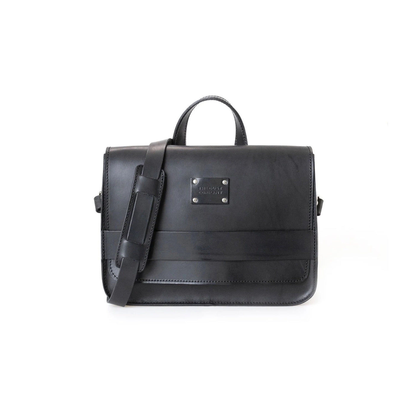 Leather Messenger in Cuoio Black Mod 160