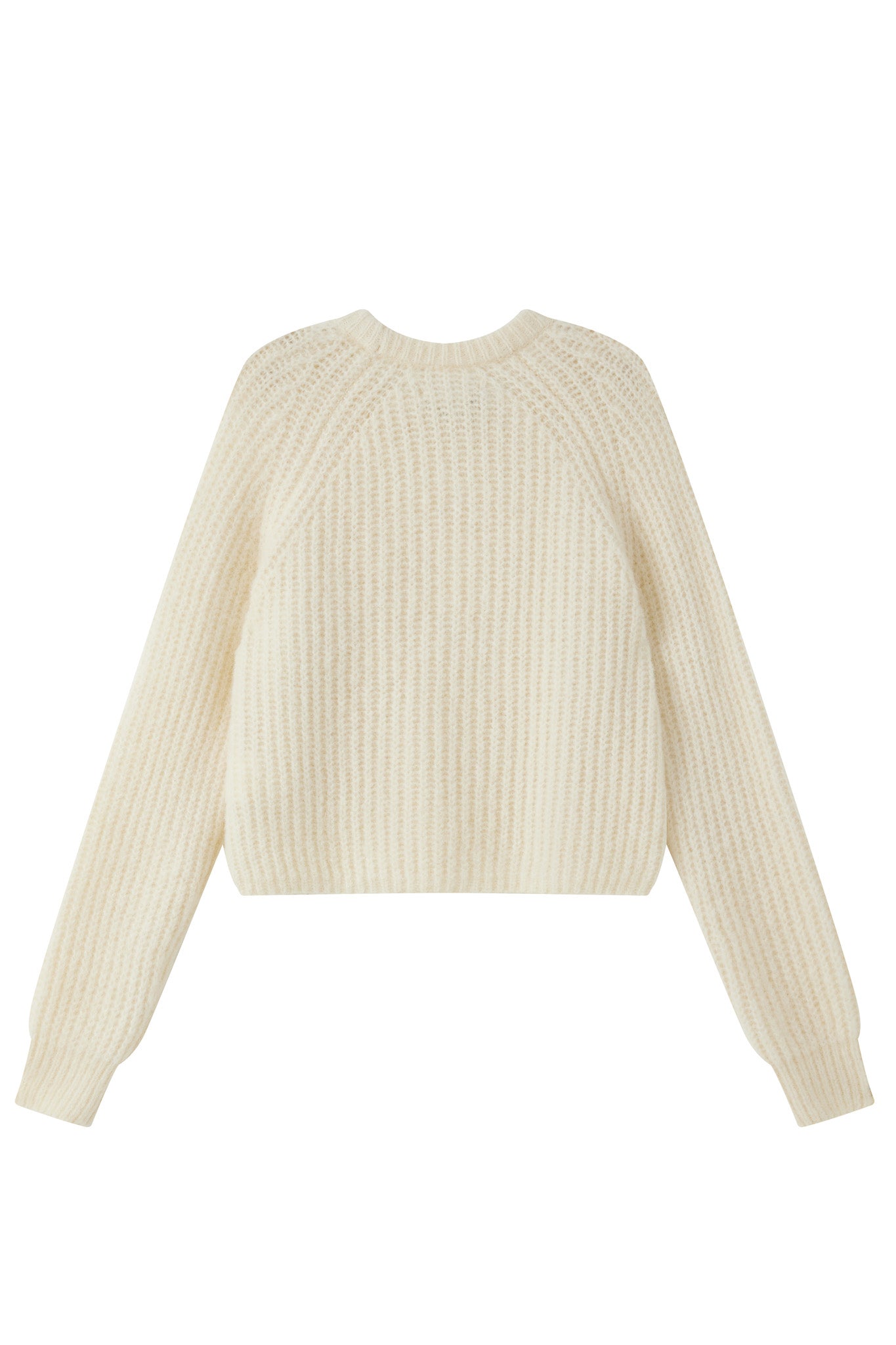 Janet Ribbed Alpaca wool  Knit Jumper - White