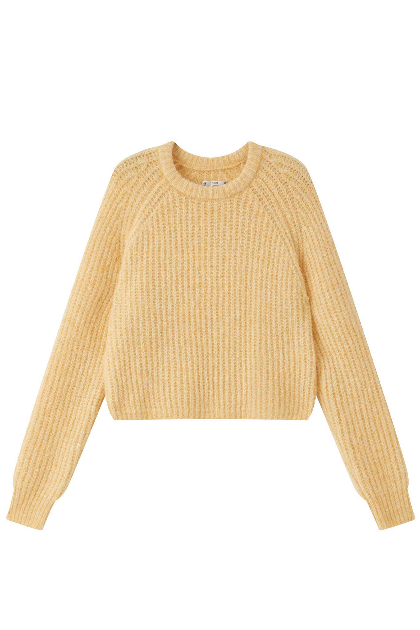 Janet Ribbed Alpaca wool  Knit Jumper - Yellow