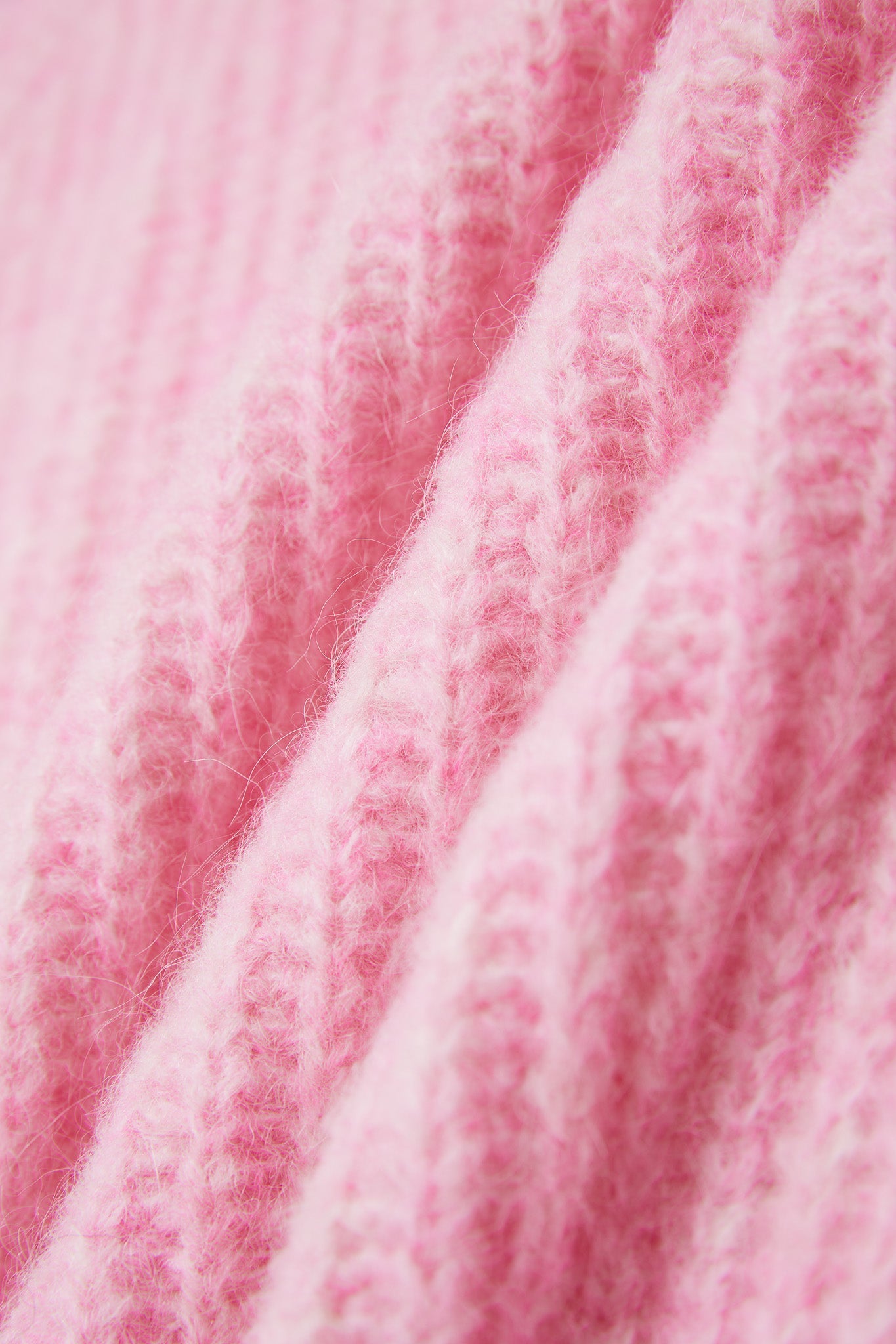 Janet Ribbed Alpaca wool Knit Jumper - Pink