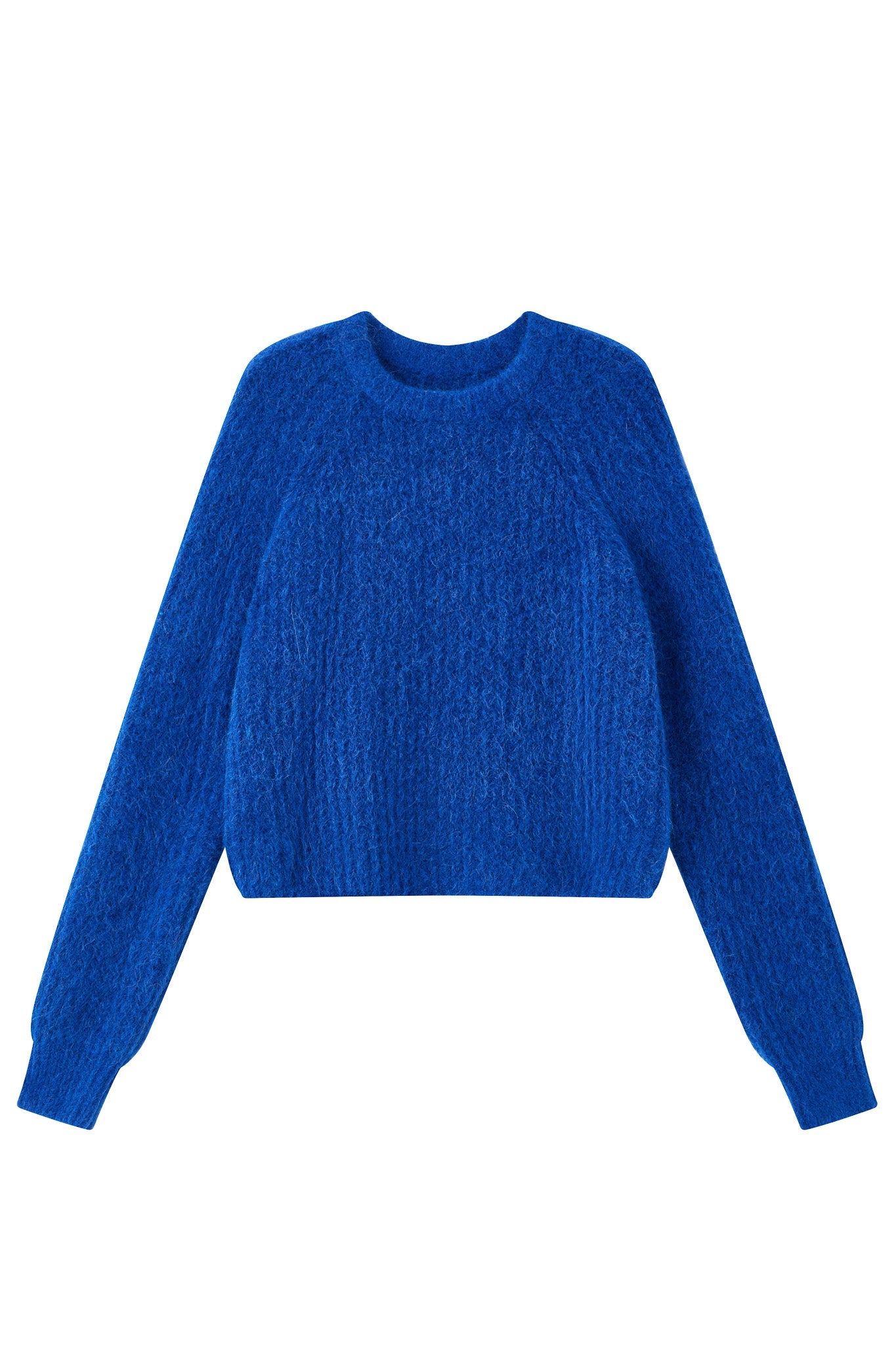 Janet Ribbed Alpaca wool  Knit Jumper - Royal Blue