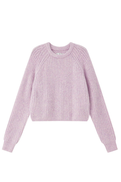 Janet Ribbed Alpaca wool  Knit Jumper - Purple