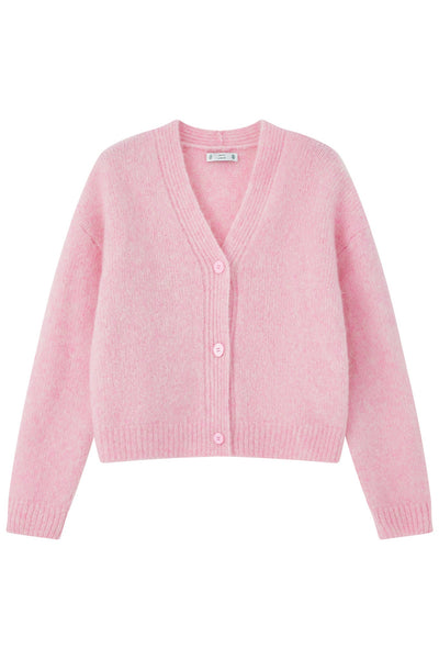 Lara  Alpaca wool Knit Cardigan - Pink