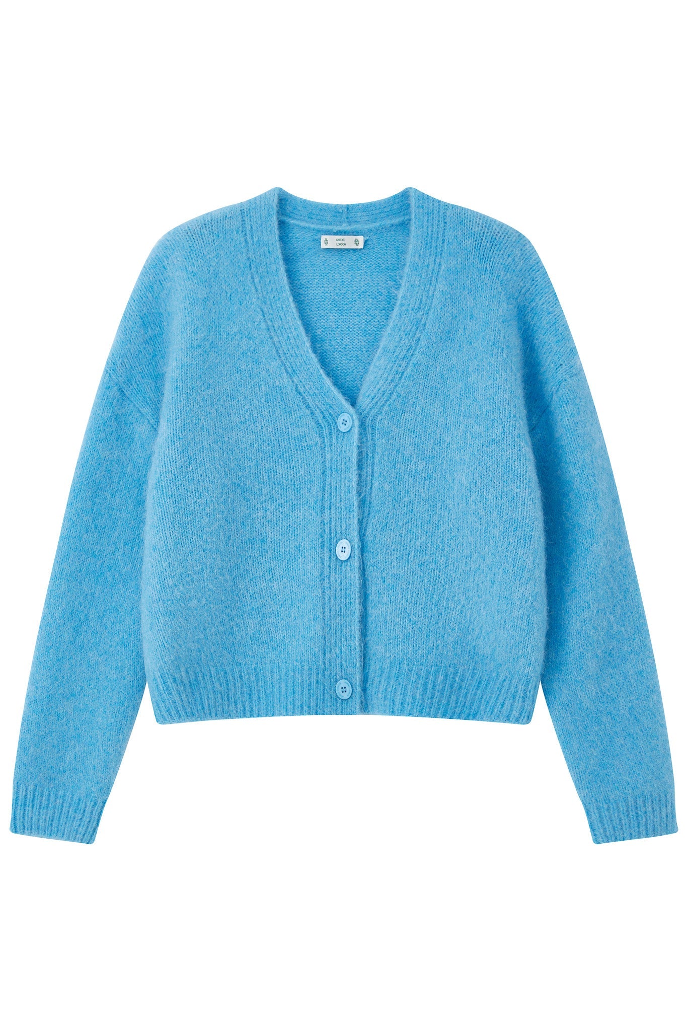 Lara Alpaca wool  Knit Cardigan - Sky