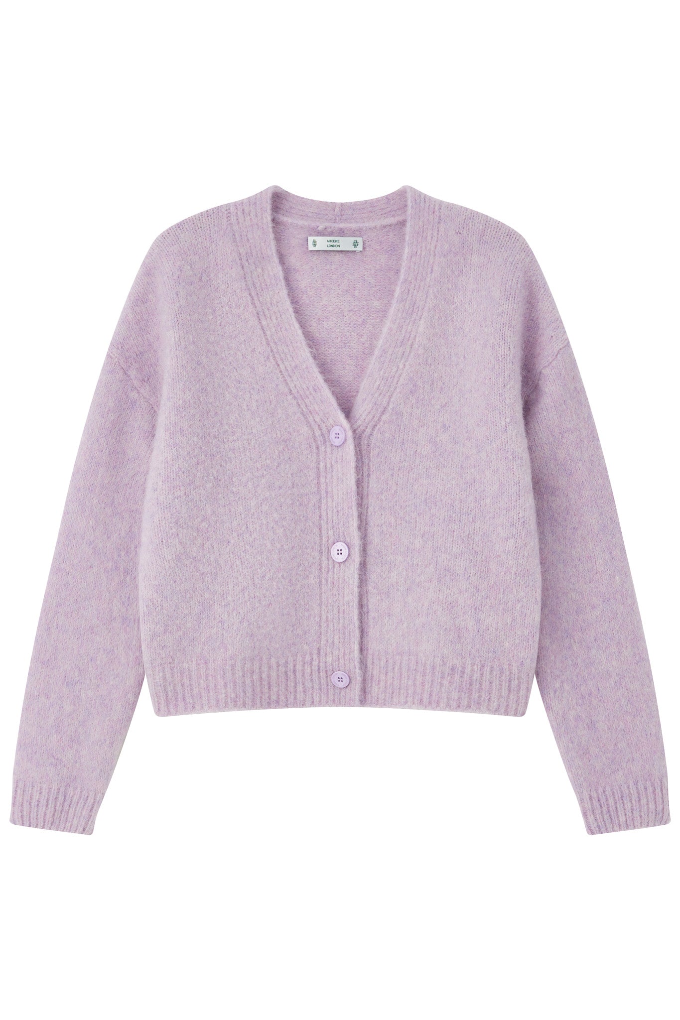 Lara Alpaca wool  Knit Cardigan - Purple