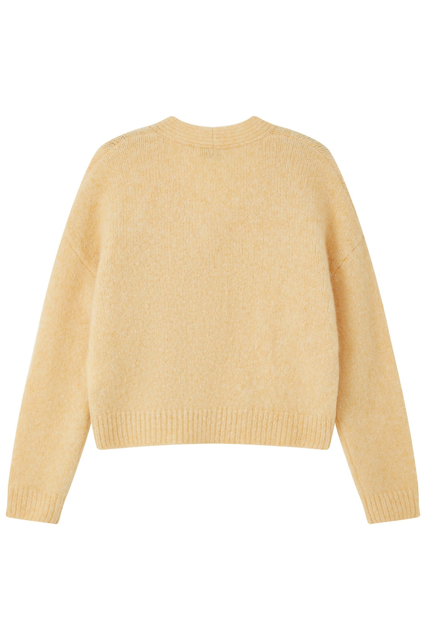 Lara Alpaca wool  Knit Cardigan - Yellow