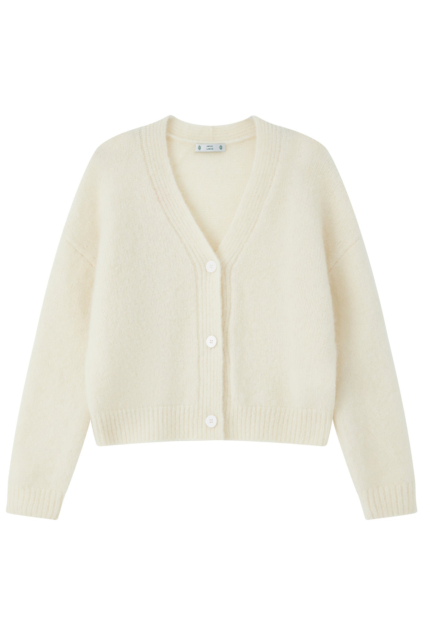 Lara Alpaca Wool Knit Cardigan - White