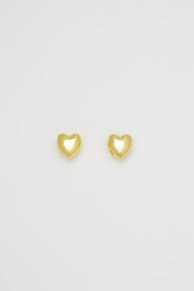 Aeverie Gold Heart Hoop Earrings