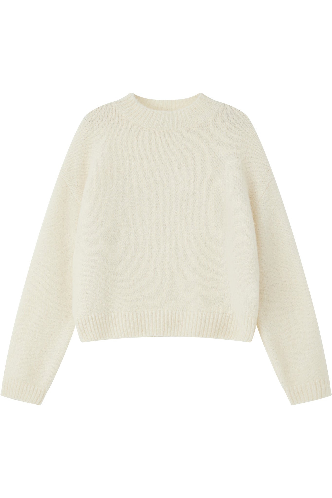 Lara Basic Alpaca wool  Knit Jumper - White