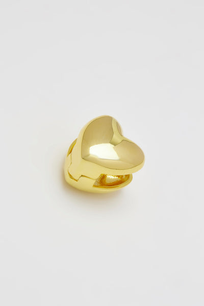 Aeverie Gold Heart Hoop Earrings