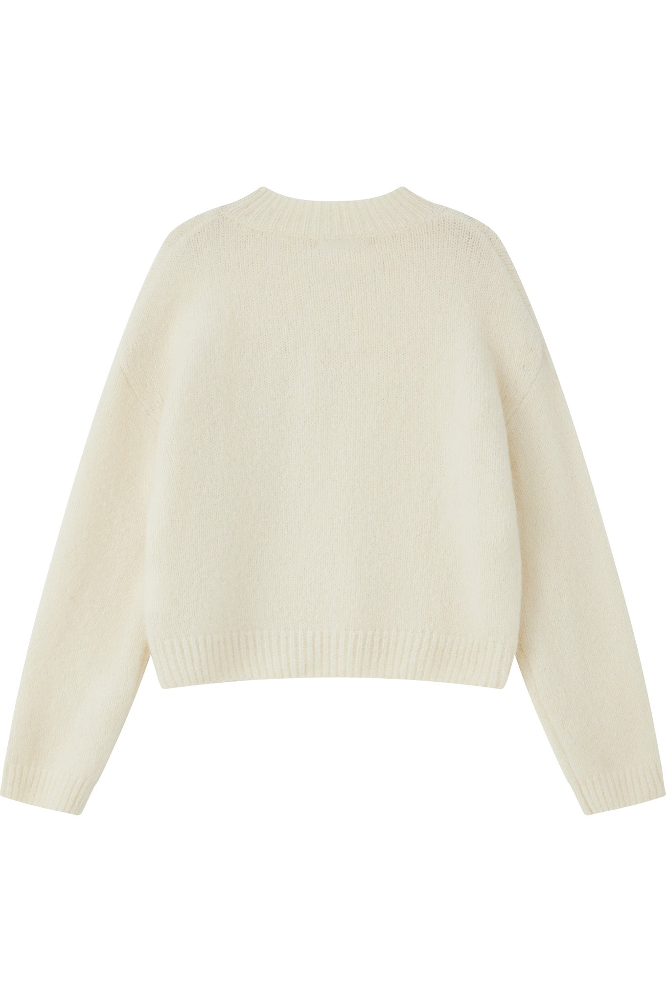 Lara Basic Alpaca wool  Knit Jumper - White