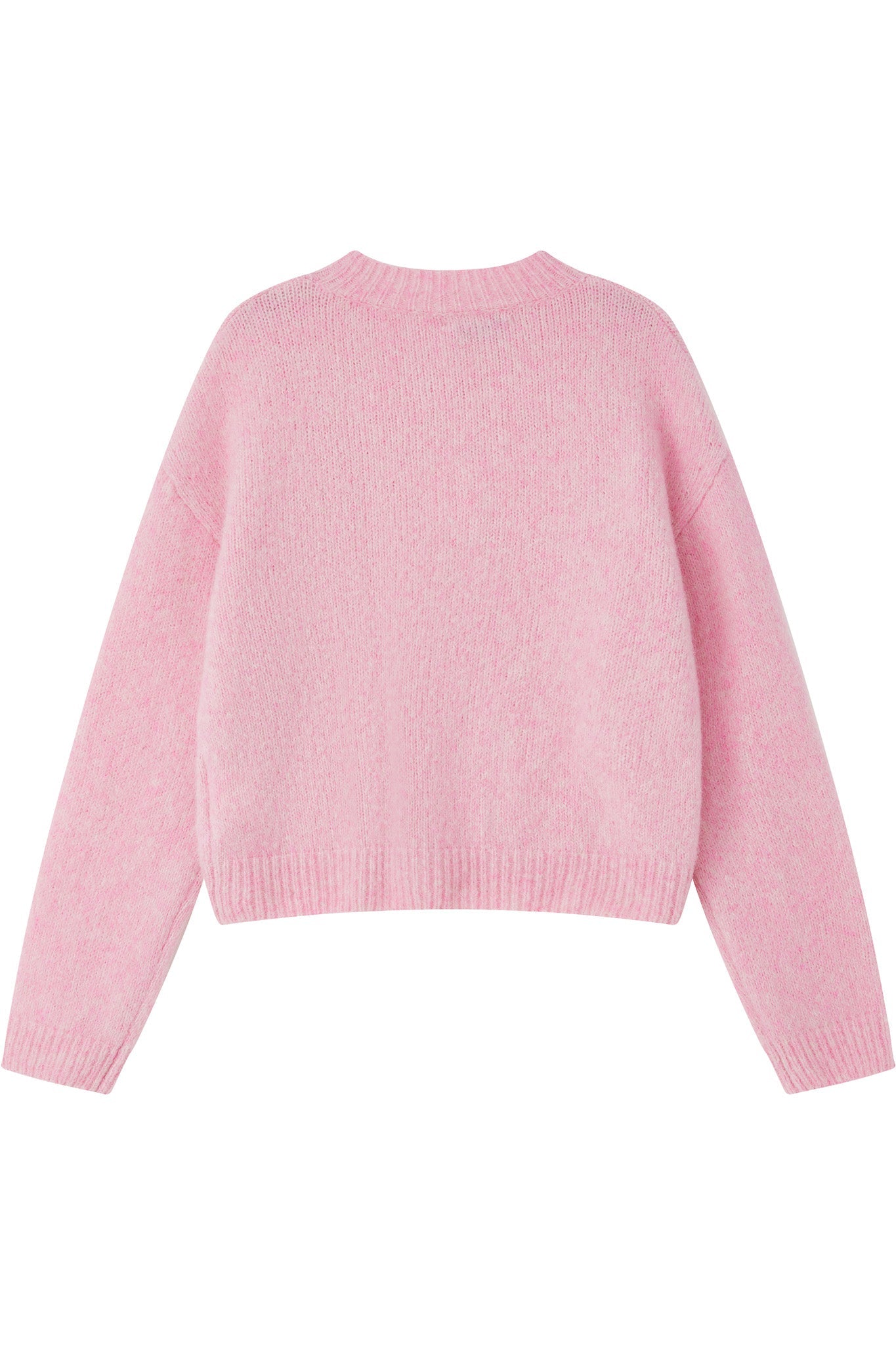 Lara Basic Alpaca wool Knit Jumper - Pink