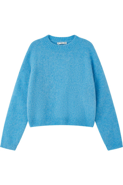 Lara Basic Alpaca wool  Knit Jumper - Sky