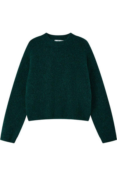 Lara Basic Alpaca wool  Knit Jumper  - Forest