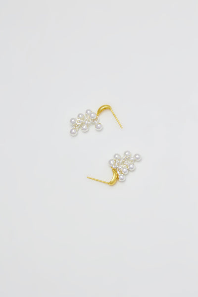 Aeryn Silver  Grape Earrings