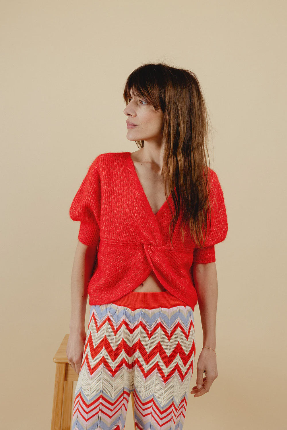 Lulu Twist Top - Red