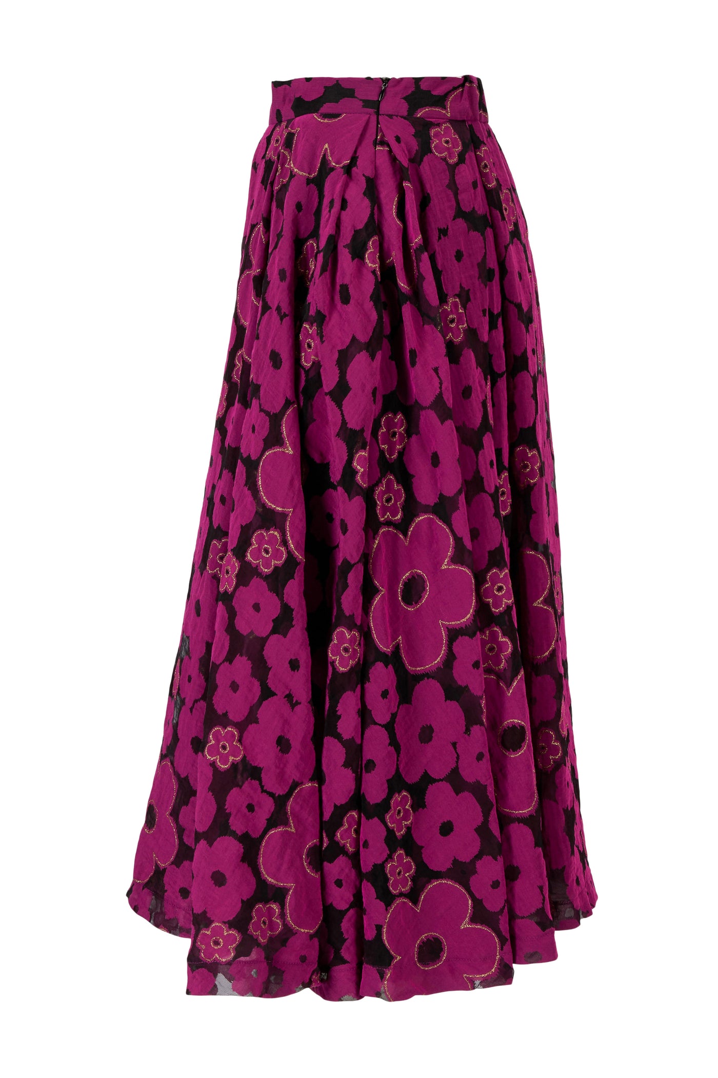 Skirt Paris plum burnout