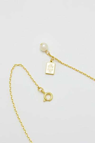 Dream Mother of Pearl Shell Gold Necklace