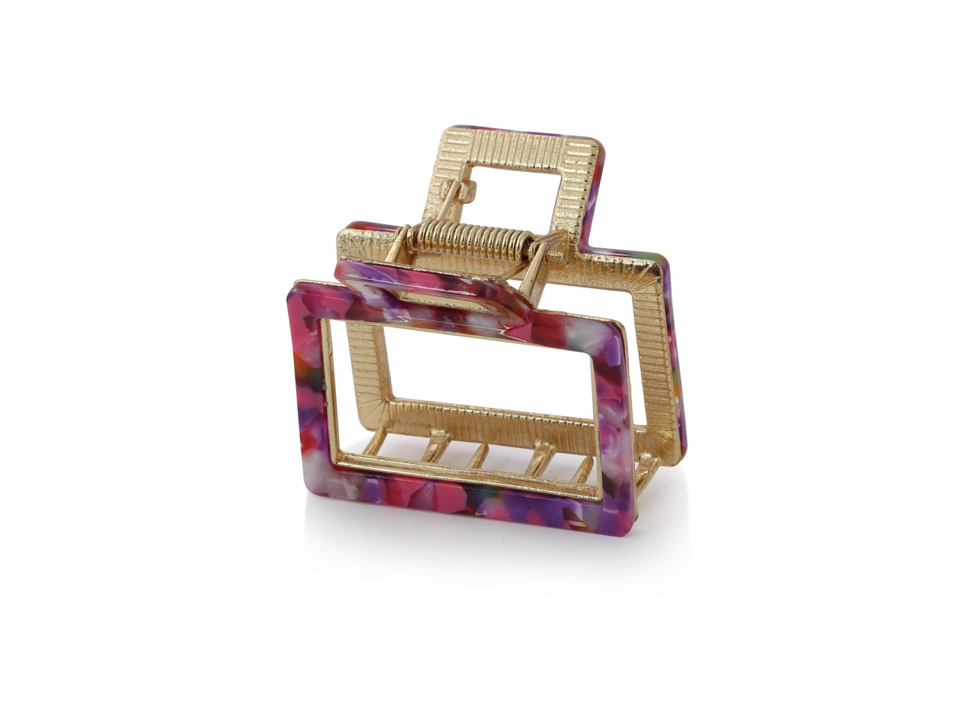 Iron Small Square Hair Clip