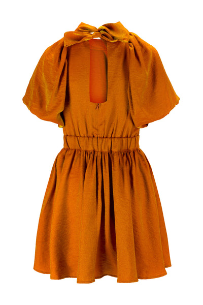 Dress Emily orange/golden