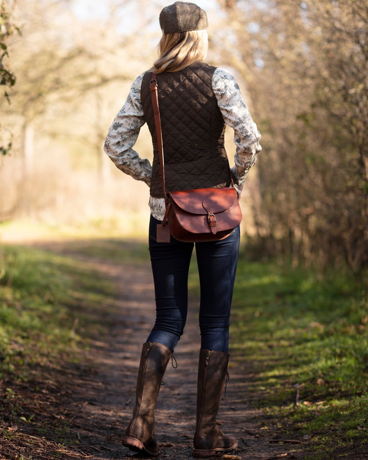 Leather Bag Dark Brown Princeton Collection