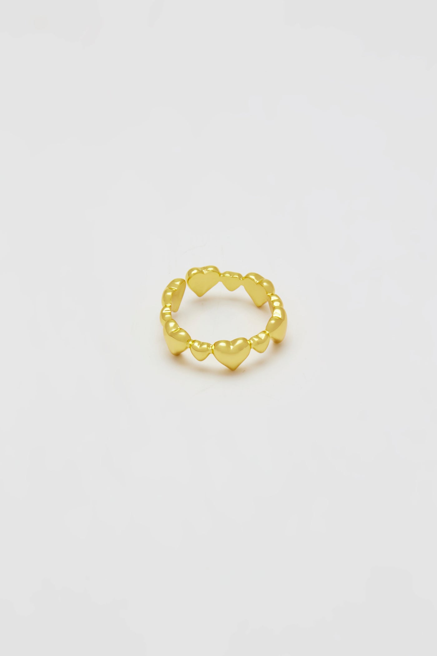 Edith Gold Hearts Ring