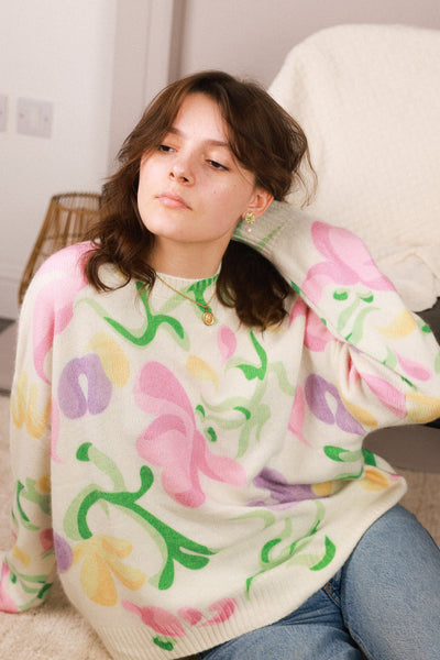 Multi-coloured Print Jumper