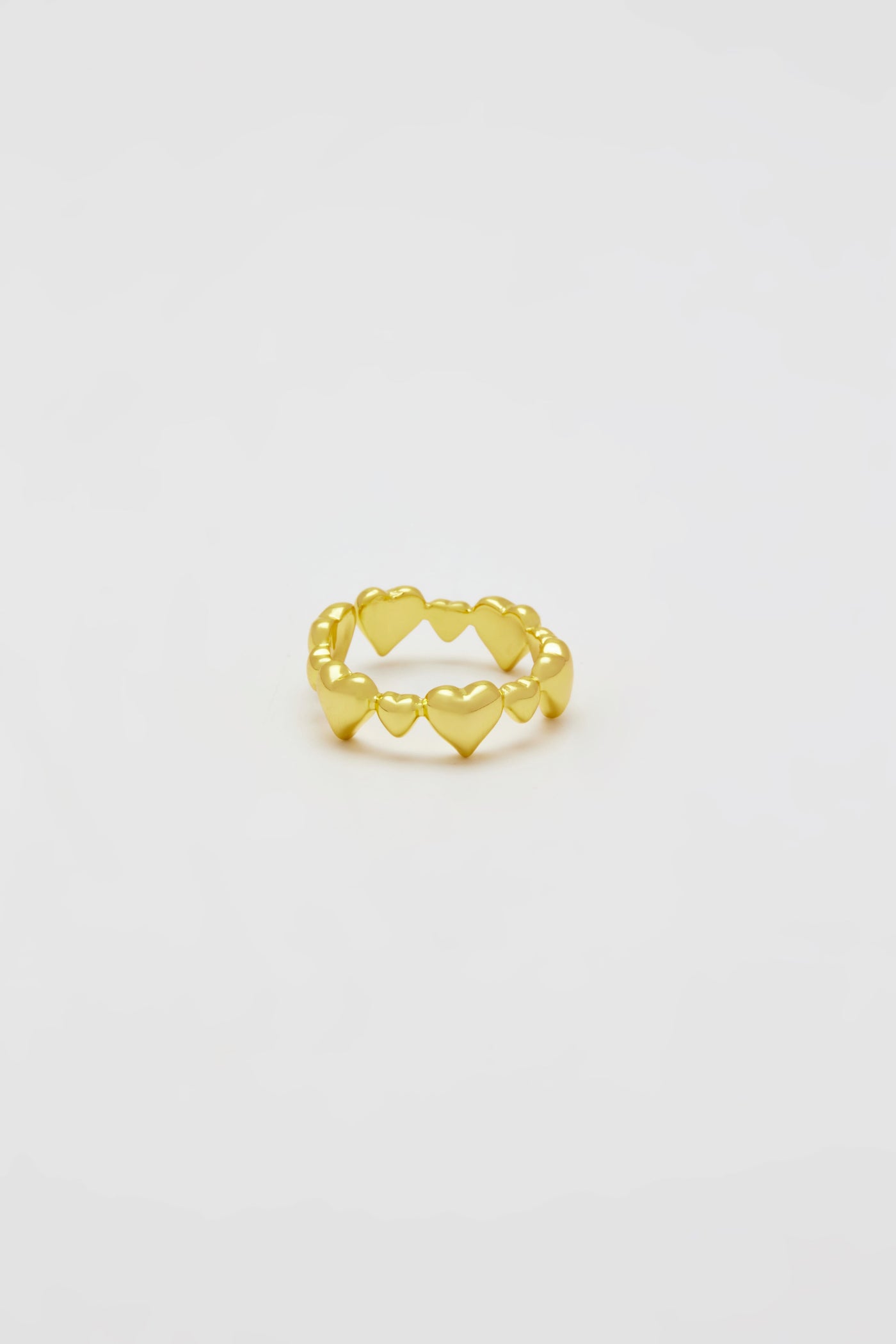 Edith Gold Hearts Ring