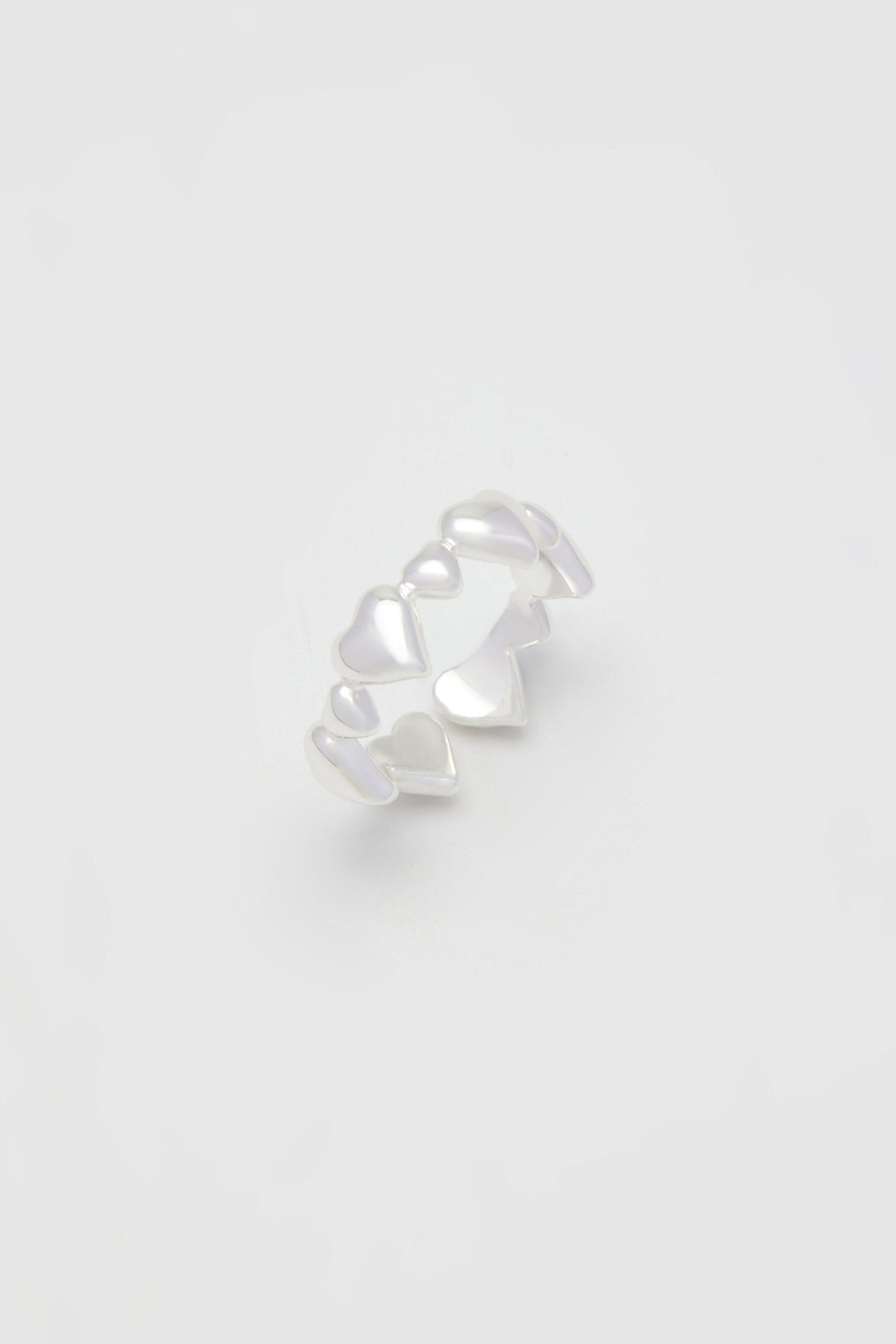 Allexina Silver Hearts Ring