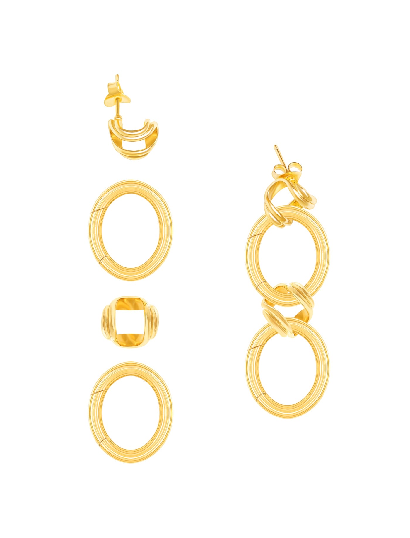 The lustrous kingdom earrings