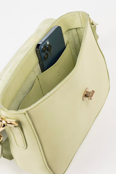 Leather Crossbody Pistachio Broadway Collection