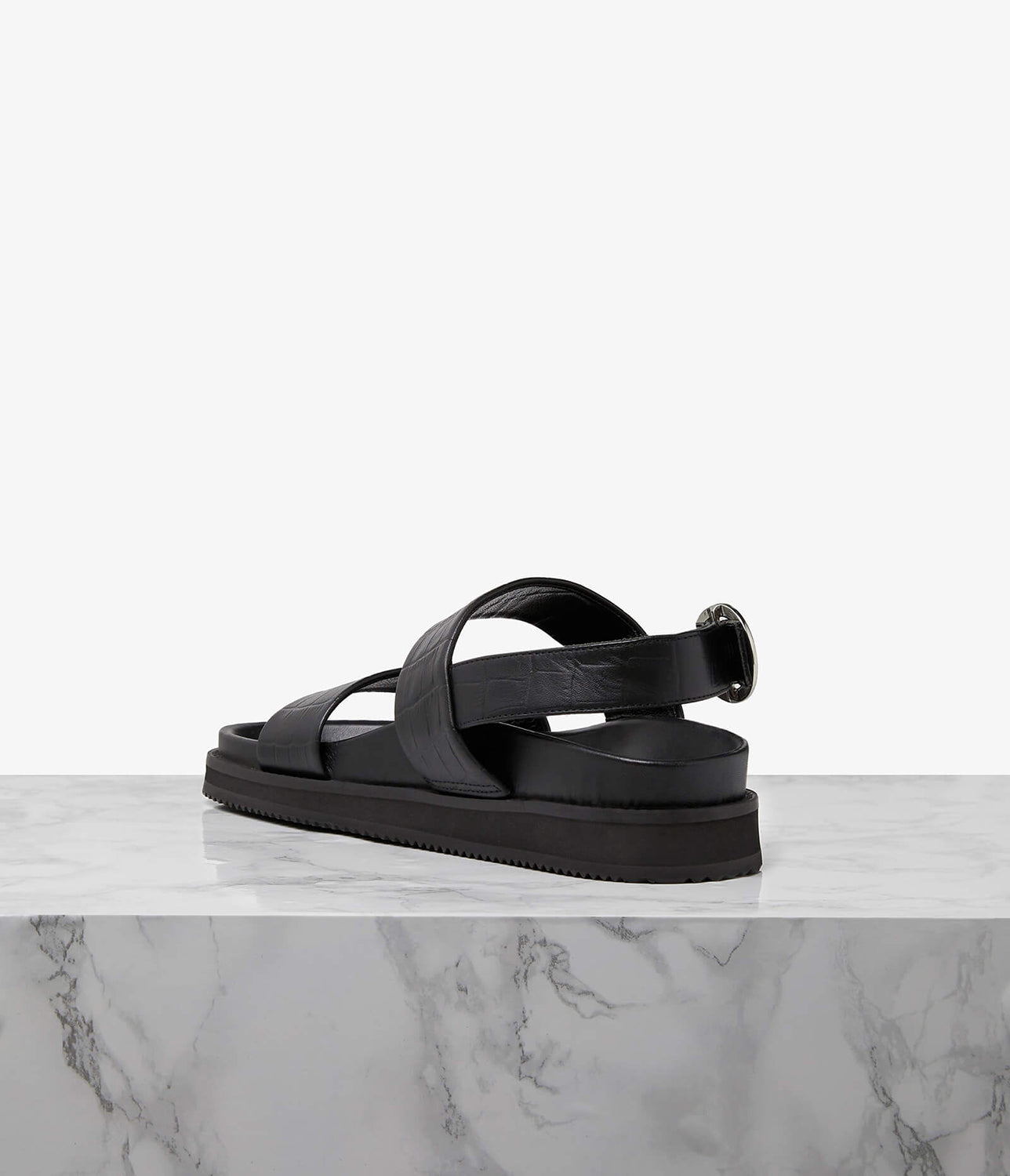 An elevated update to the sports slide, the Zephyr sandal is an everyday design classic with an athleisure twist. Set on a sturdy rubber sole, the ergonomic leather-covered footbed provides ample support for a day on your feet. Finished with a double-front strap to hold the foot in place, a cupped footbed design prevents sliding for a more conformed fit. Wear the Zephyr in the city now and pack it for holidays later.