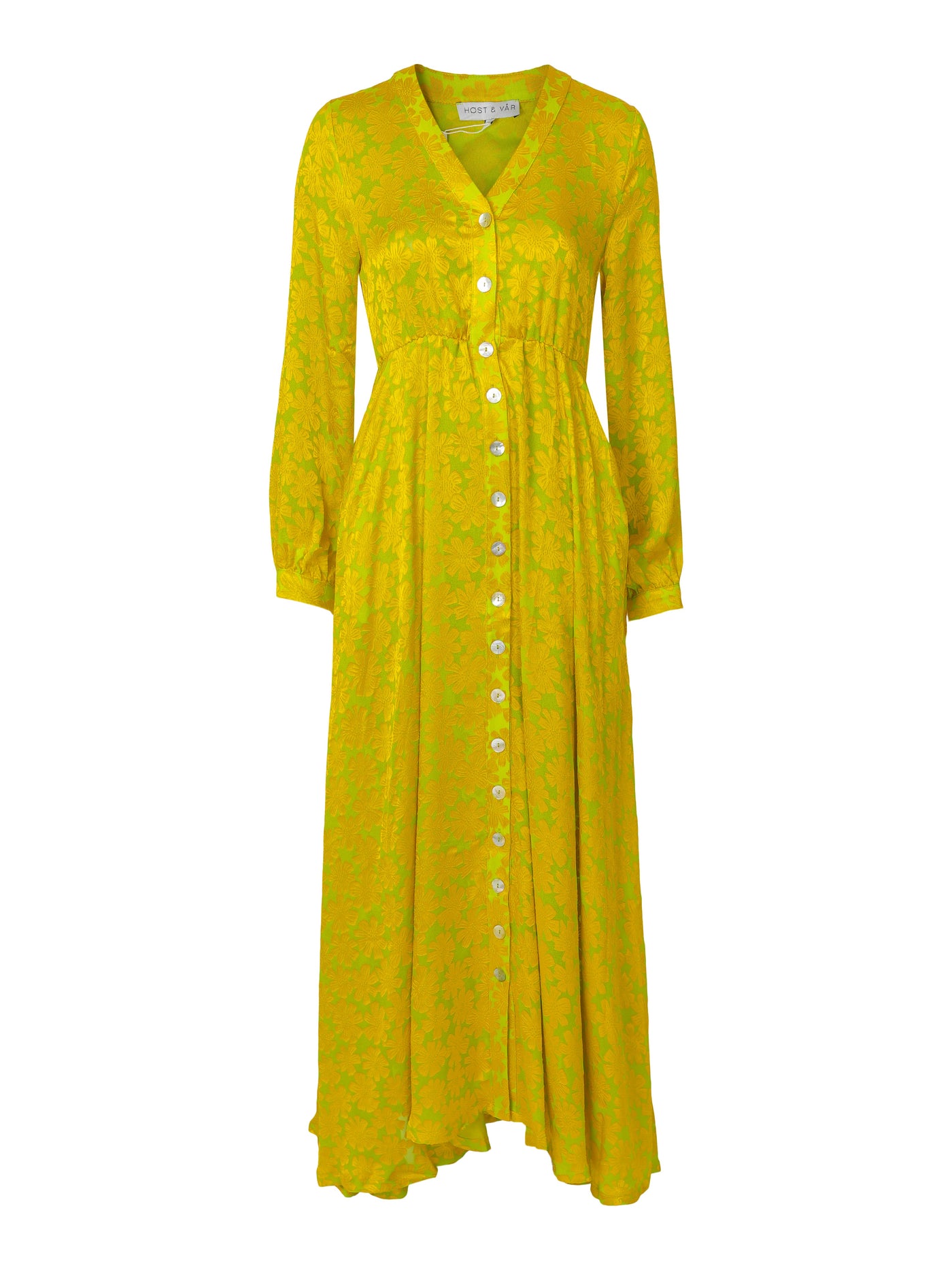 Dress Flora golden burnout