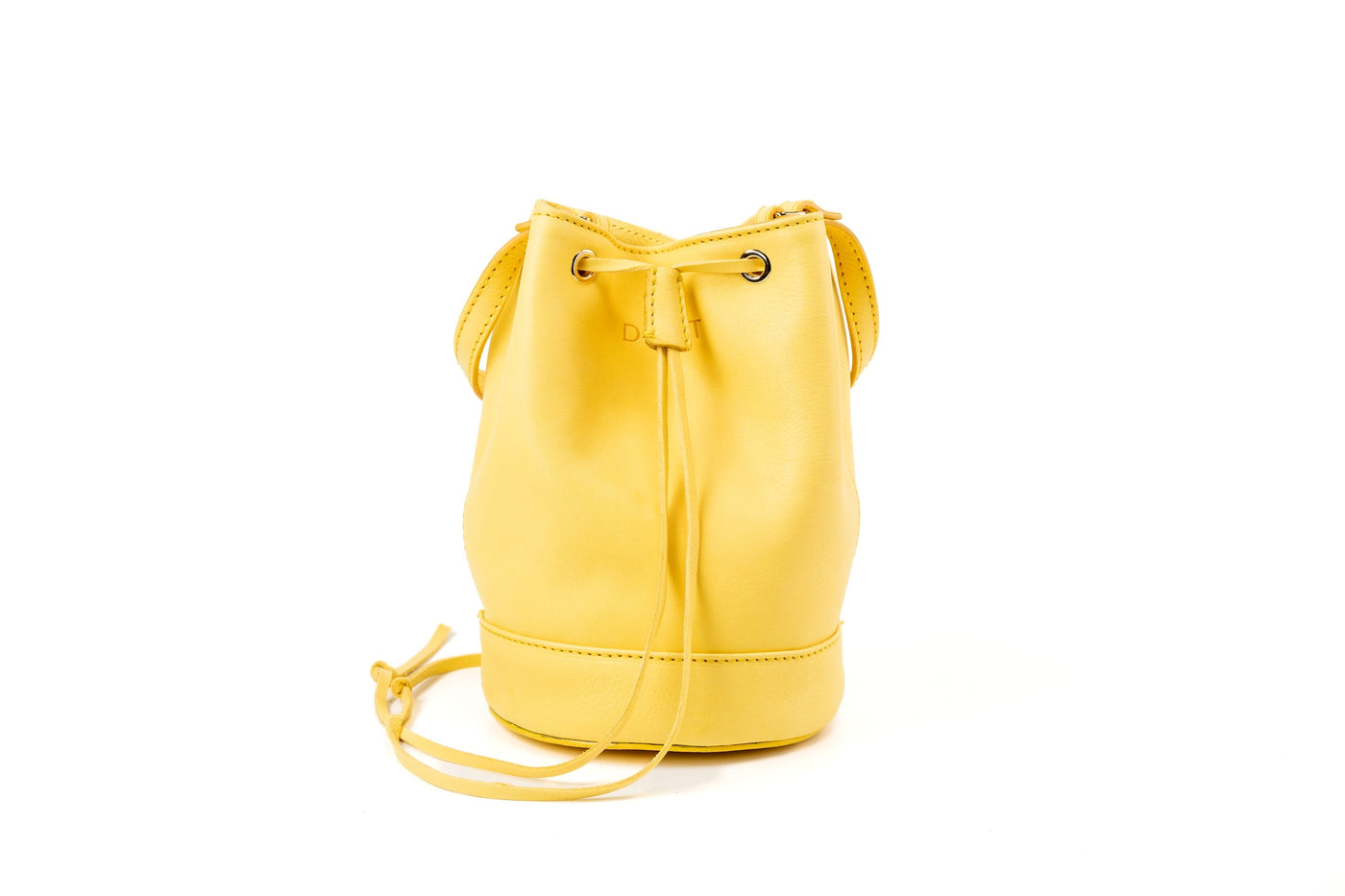 Leather Bucket Yellow Chelsea Collection