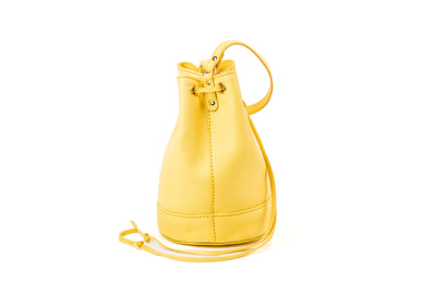 Leather Bucket Yellow Chelsea Collection