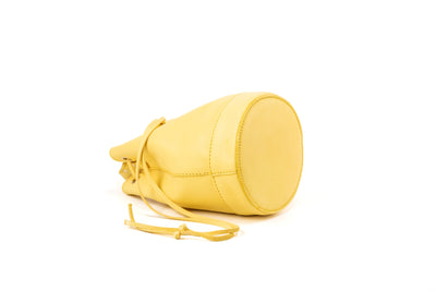 Leather Bucket Yellow Chelsea Collection