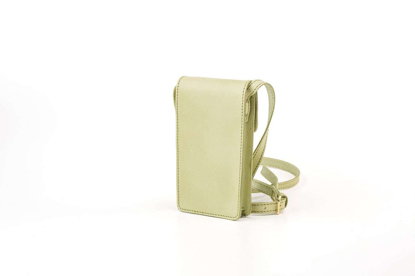 Leather Phone Holder Pistachio Silicon Valley Collection