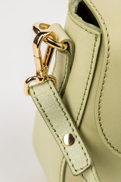 Leather Crossbody Pistachio Broadway Collection