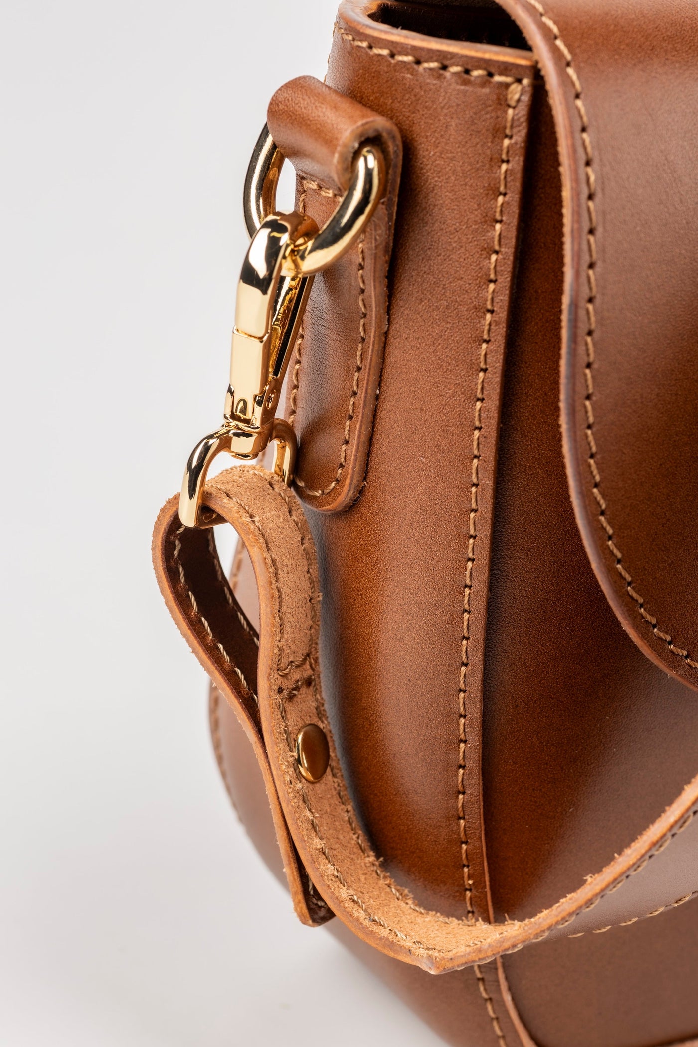 Leather Crossbody Brown Broadway Collection