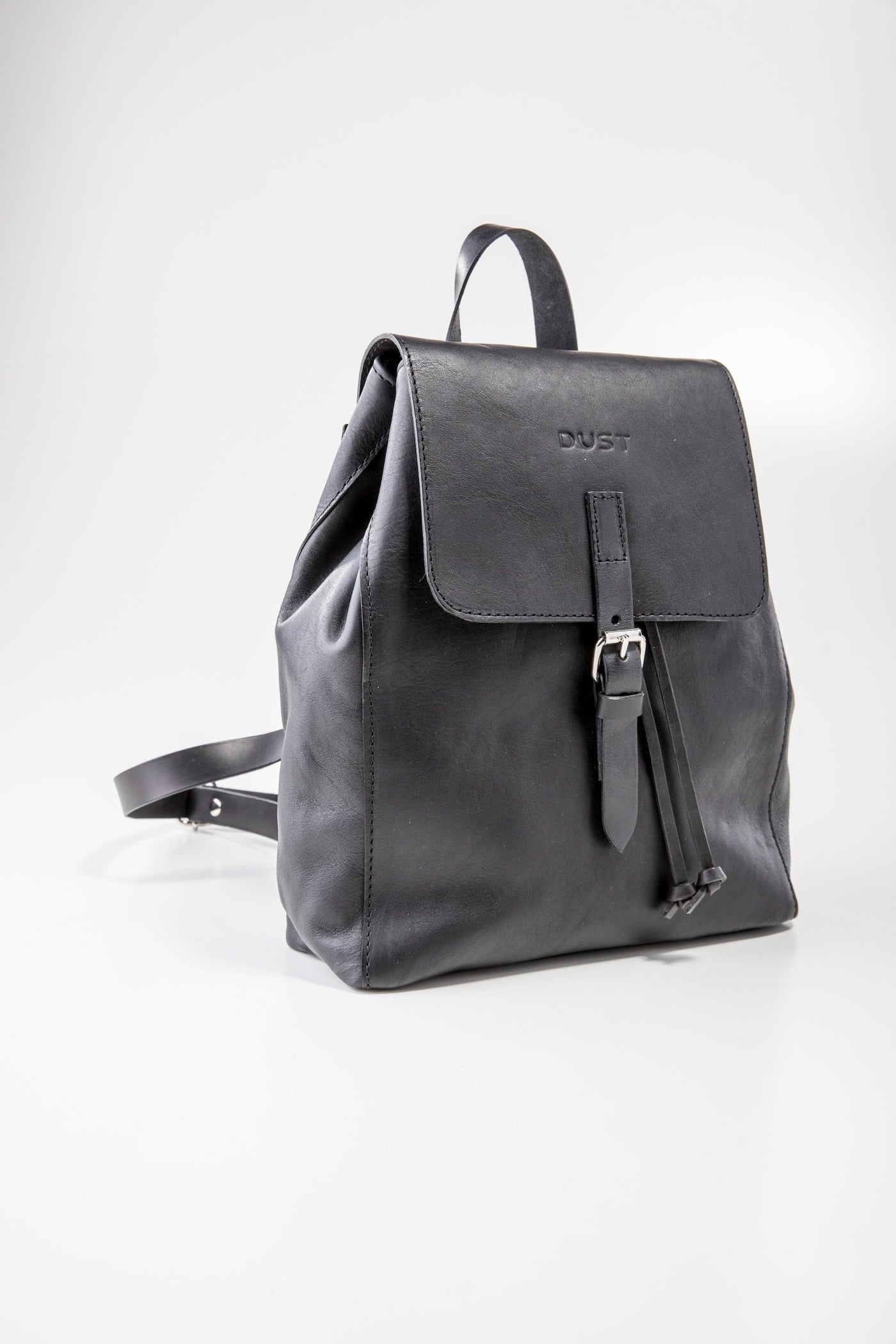 Leather Backpack in Arizona Black Mod 261