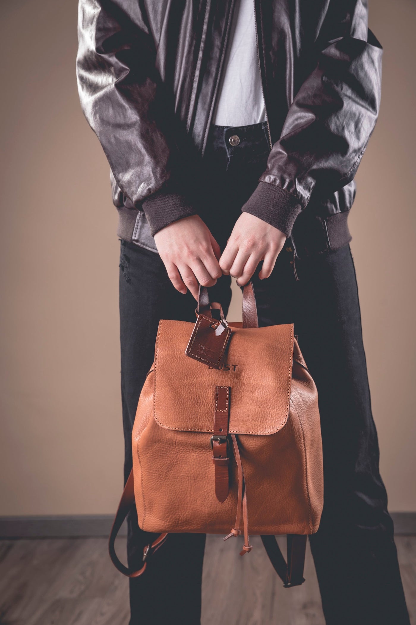 Leather Backpack in Arizona Brown