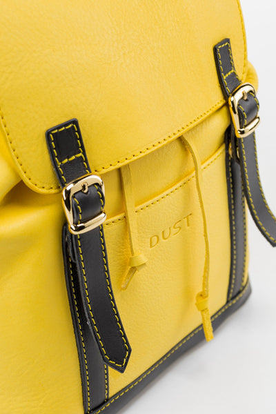 Leather Backpack Yellow Laurel Canyon Collection