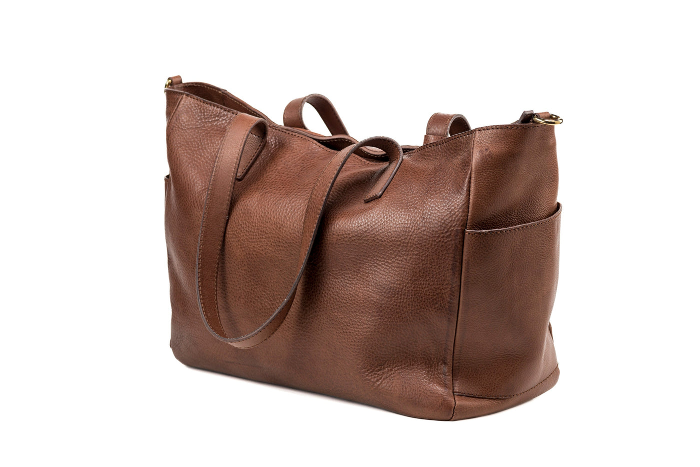 Leather Tote Tobacco Fifth Avenue Collection